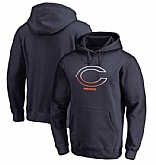 Men's Chicago Bears Pro Line by Fanatics Branded Gradient Logo Pullover Hoodie Navy FengYun,baseball caps,new era cap wholesale,wholesale hats